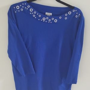 Grommet Embellished Sweater